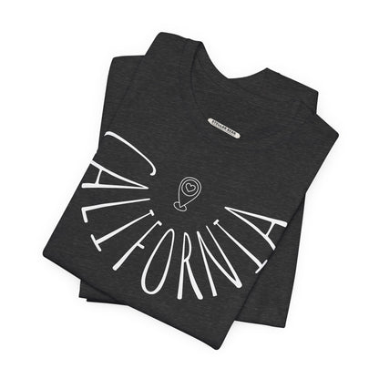 California Liquid Letters Graphic T-Shirt