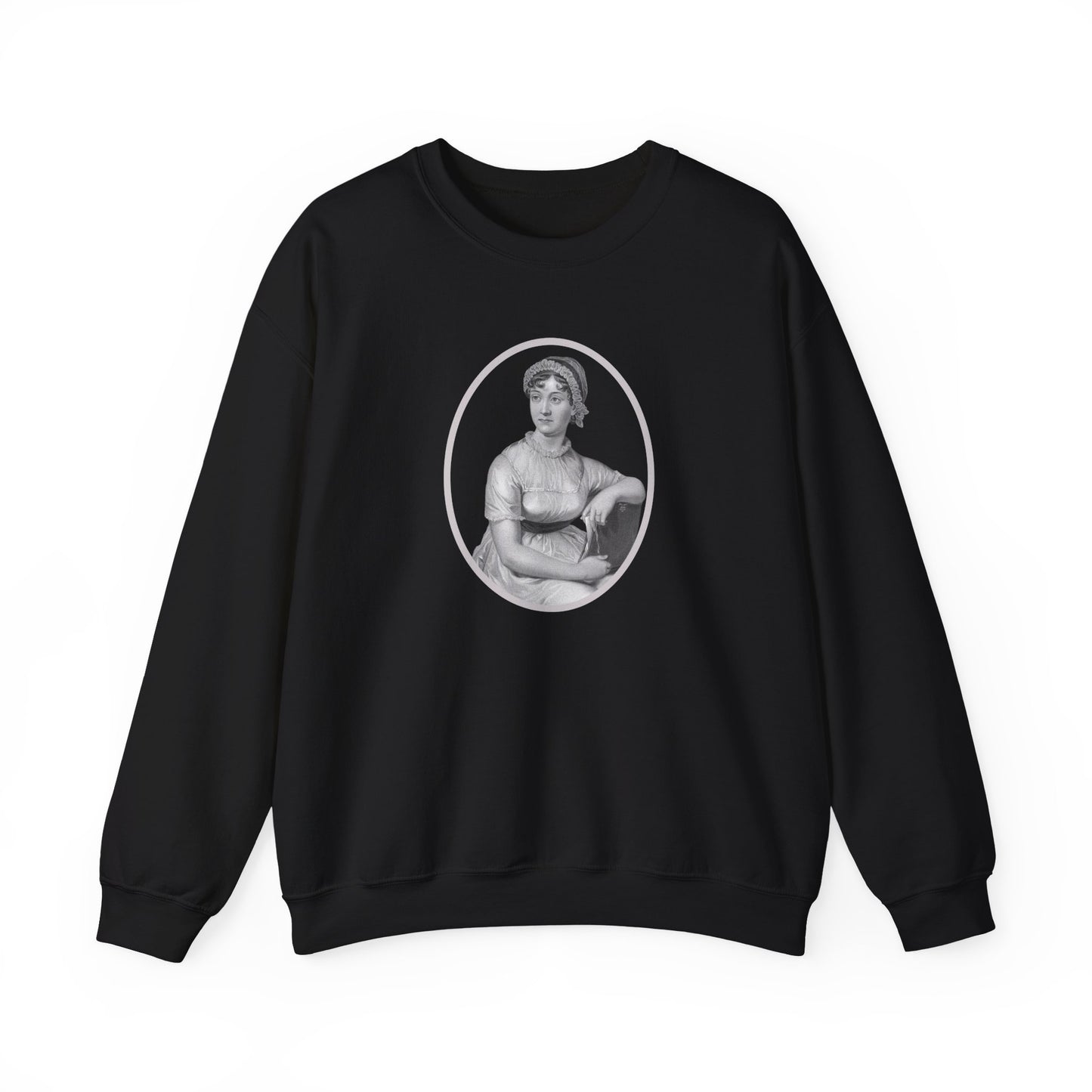 Jane Austen Portrait Vintage Graphic Sweatshirt