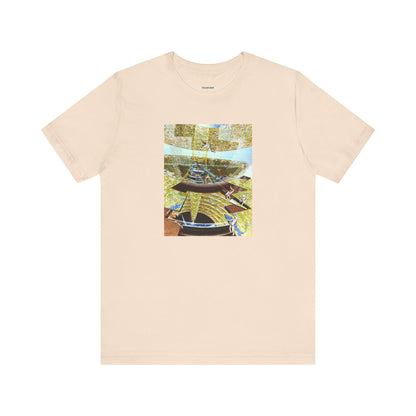 Space Colony Under Construction, NASA 1970 Illustration Vintage Graphic T-Shirt