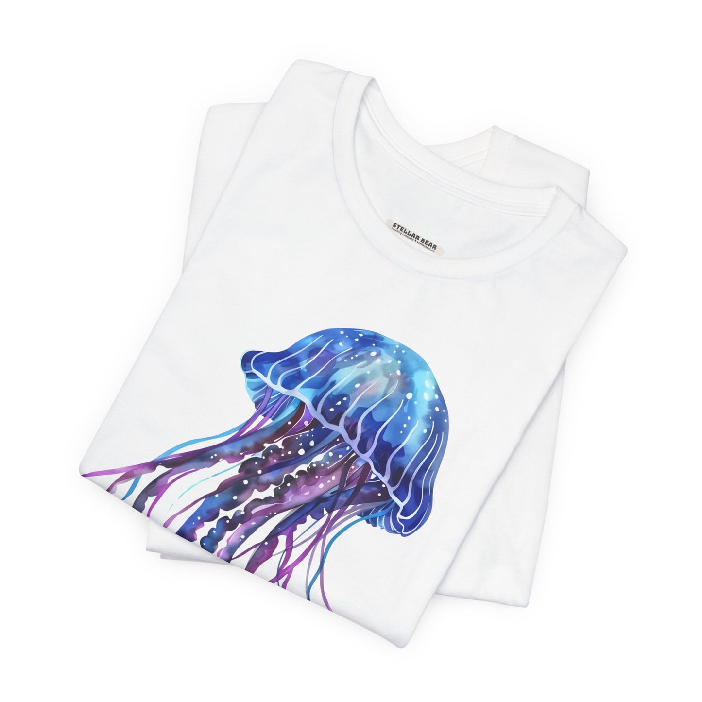 Jellyfish Blue Purple Graphic T-Shirt