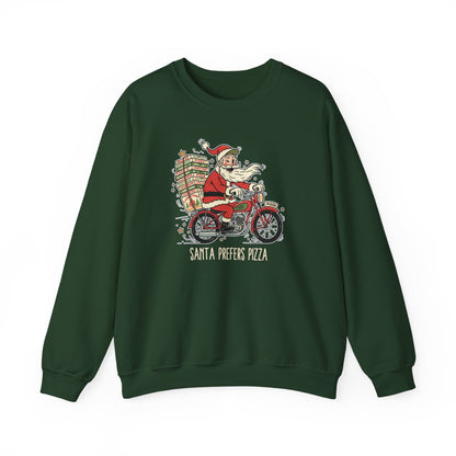 Santa Prefers Pizza Graphic Sweatshirt
