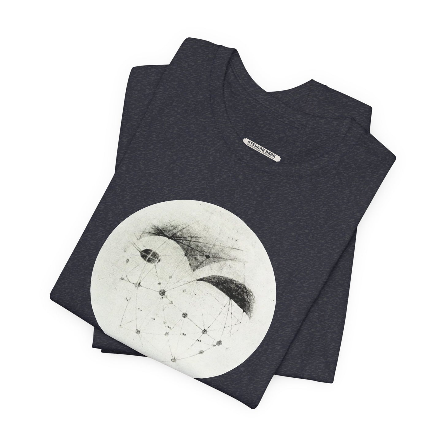 Longitude 120° on the Meridian of Mars 1895 Illustration Vintage Graphic T-Shirt