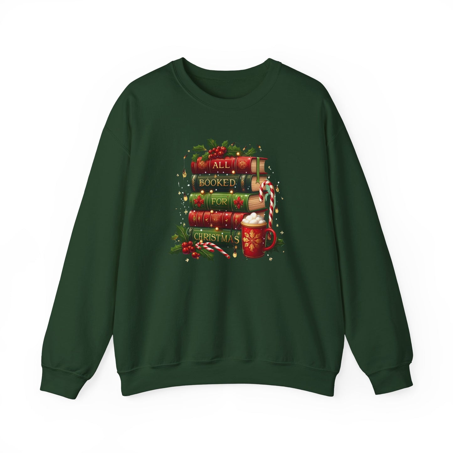 All Booked for Christmas Graphic Sweatshirt