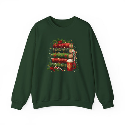 All Booked for Christmas Graphic Sweatshirt