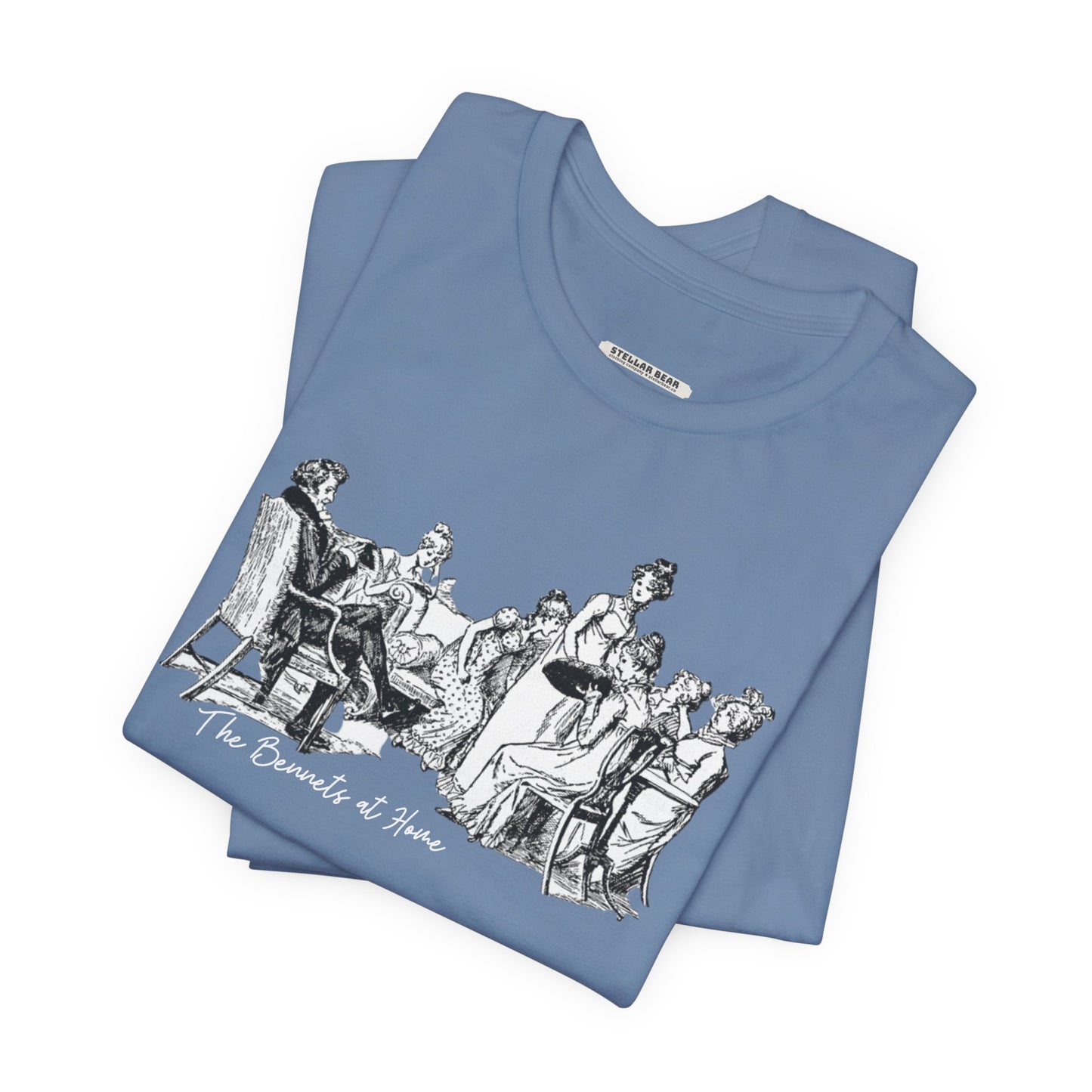 The Bennets at Home, Illustration 1894 Vintage Graphic T-Shirt (Jane Austen)