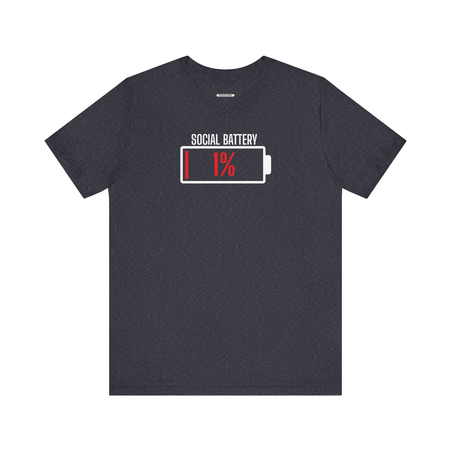 Social Battery 1% Graphic T-Shirt