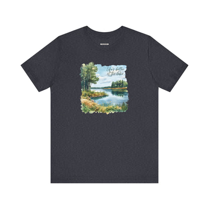 Life's Better at the Lake,  Spring Trees Graphic T-Shirt