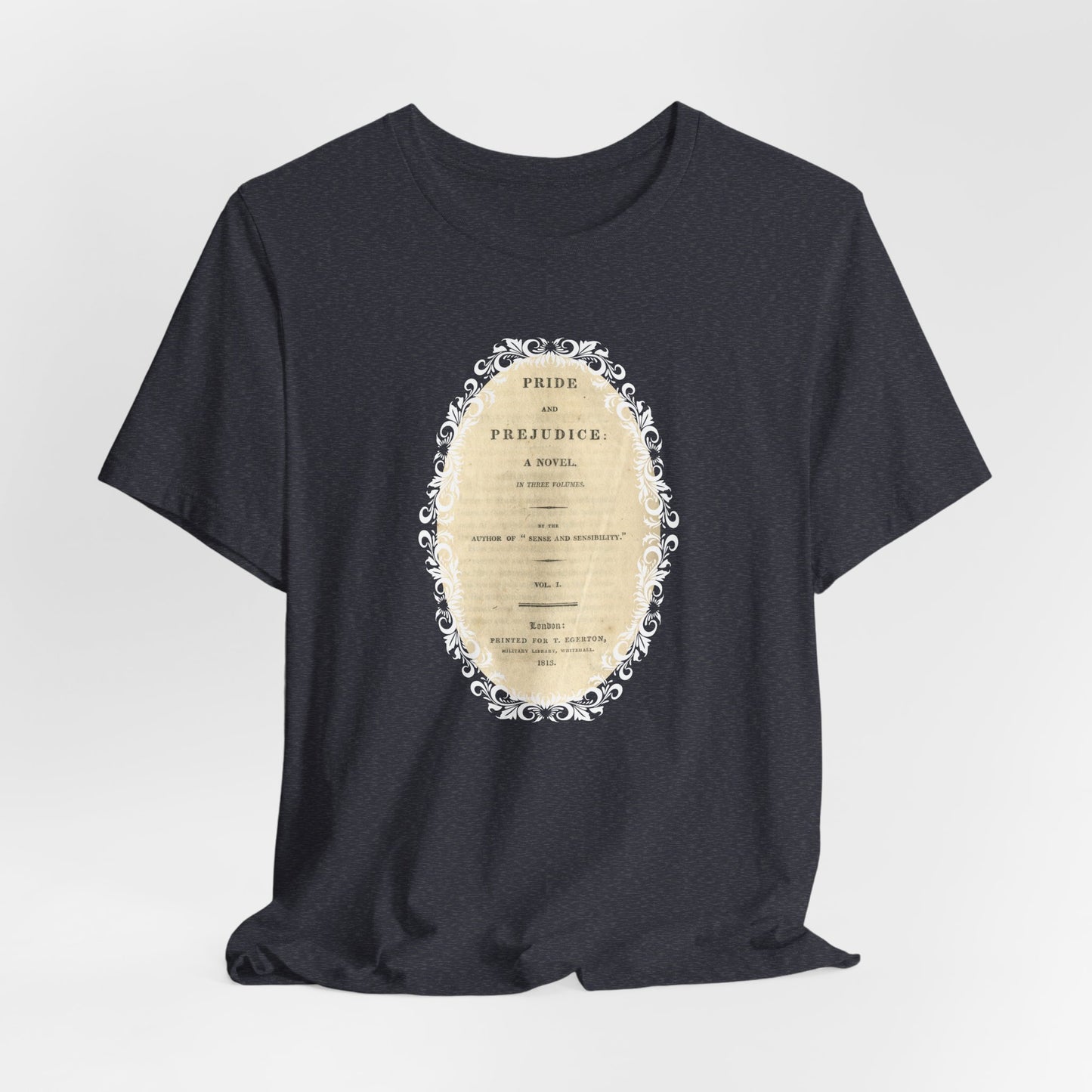 Pride and Prejudice First Edition Title Page 1813 Vintage Graphic T-Shirt (Jane Austen)