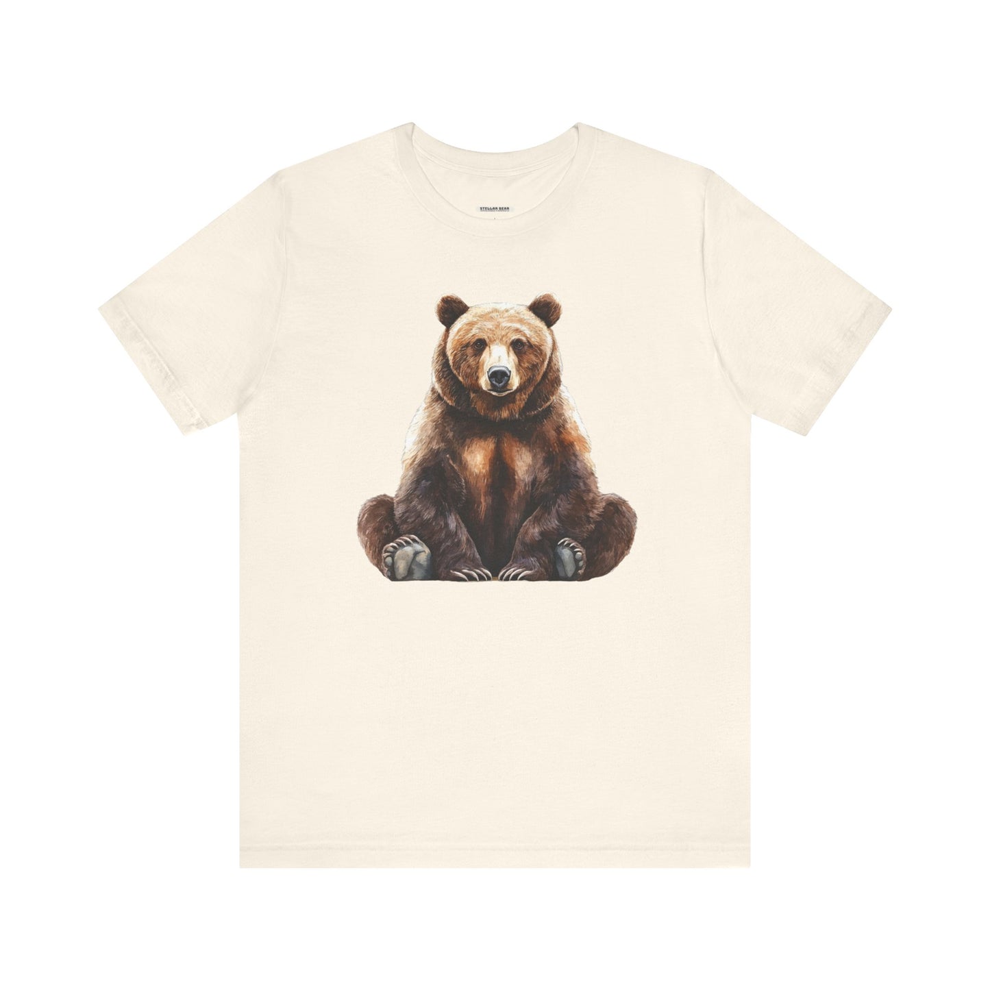 Grizzly Bear Sitting Graphic T-Shirt