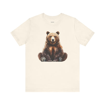 Grizzly Bear Sitting Graphic T-Shirt