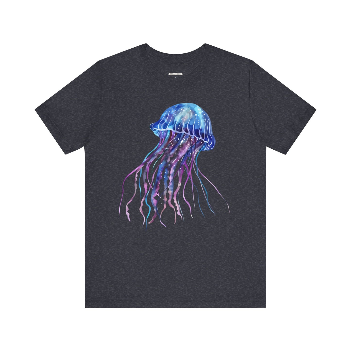 Jellyfish Blue Purple Graphic T-Shirt