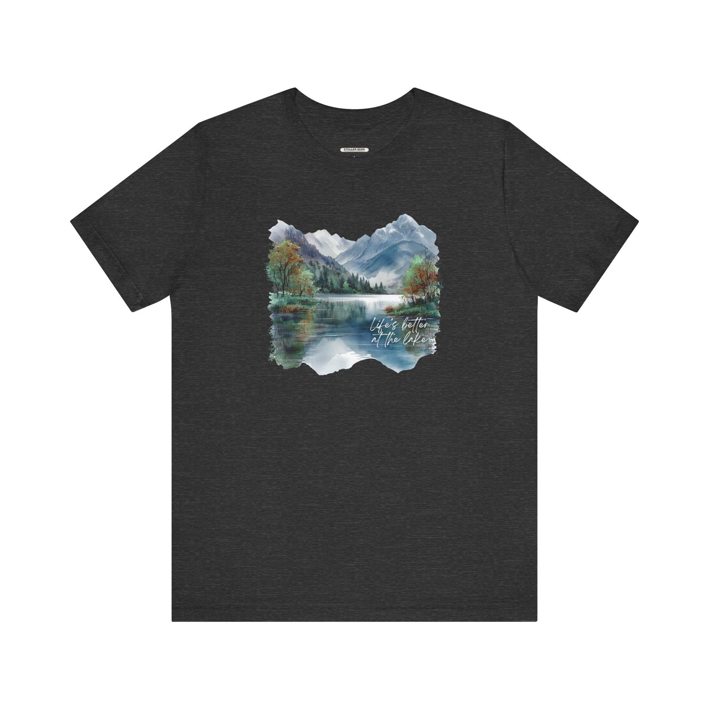 Life's Better at the Lake, Fall Trees Graphic T-Shirt