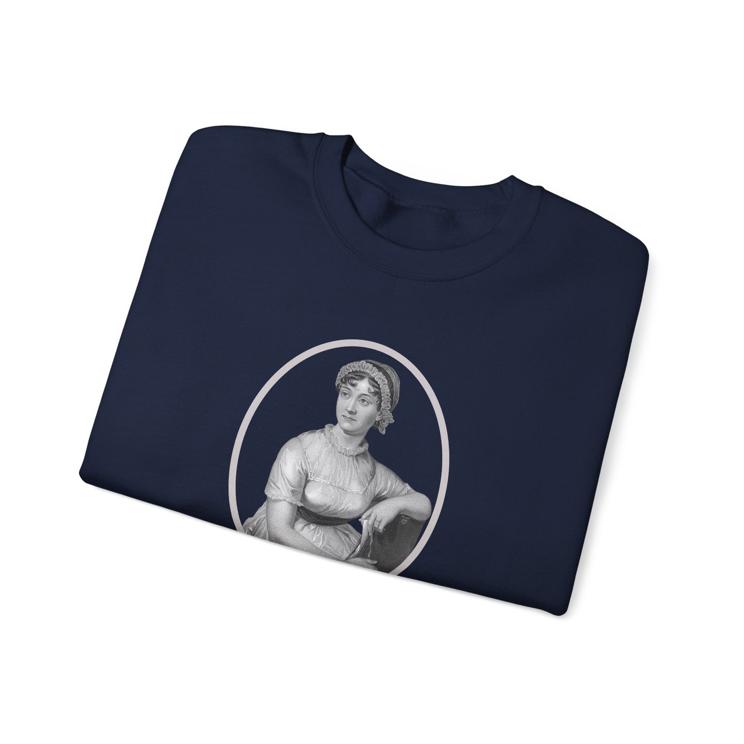 Jane Austen Portrait Vintage Graphic Sweatshirt