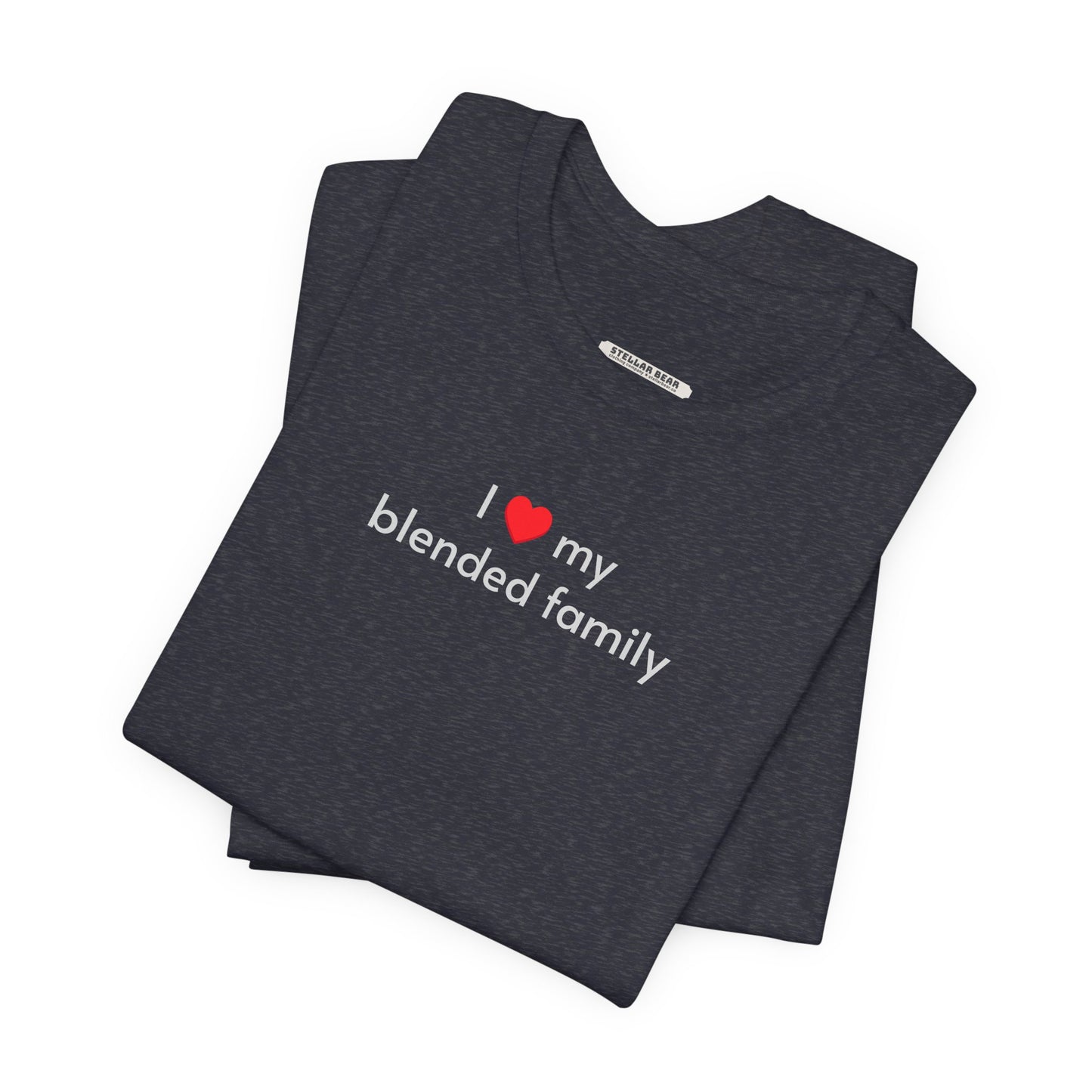 I Love My Blended Family Minimalist Style T-Shirt