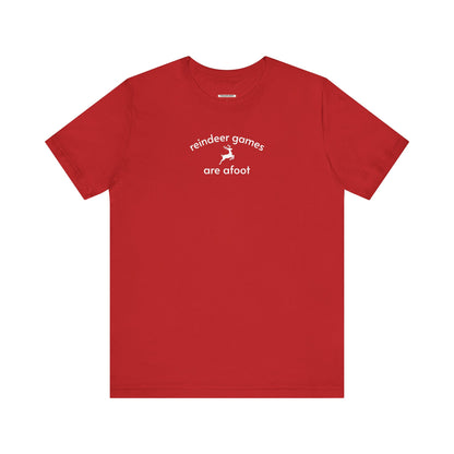 Reindeer Games are Afoot Minimalist Style T-Shirt