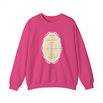 Pride and Prejudice First Edition Title Page 1813 Vintage Graphic Sweatshirt (Jane Austen)