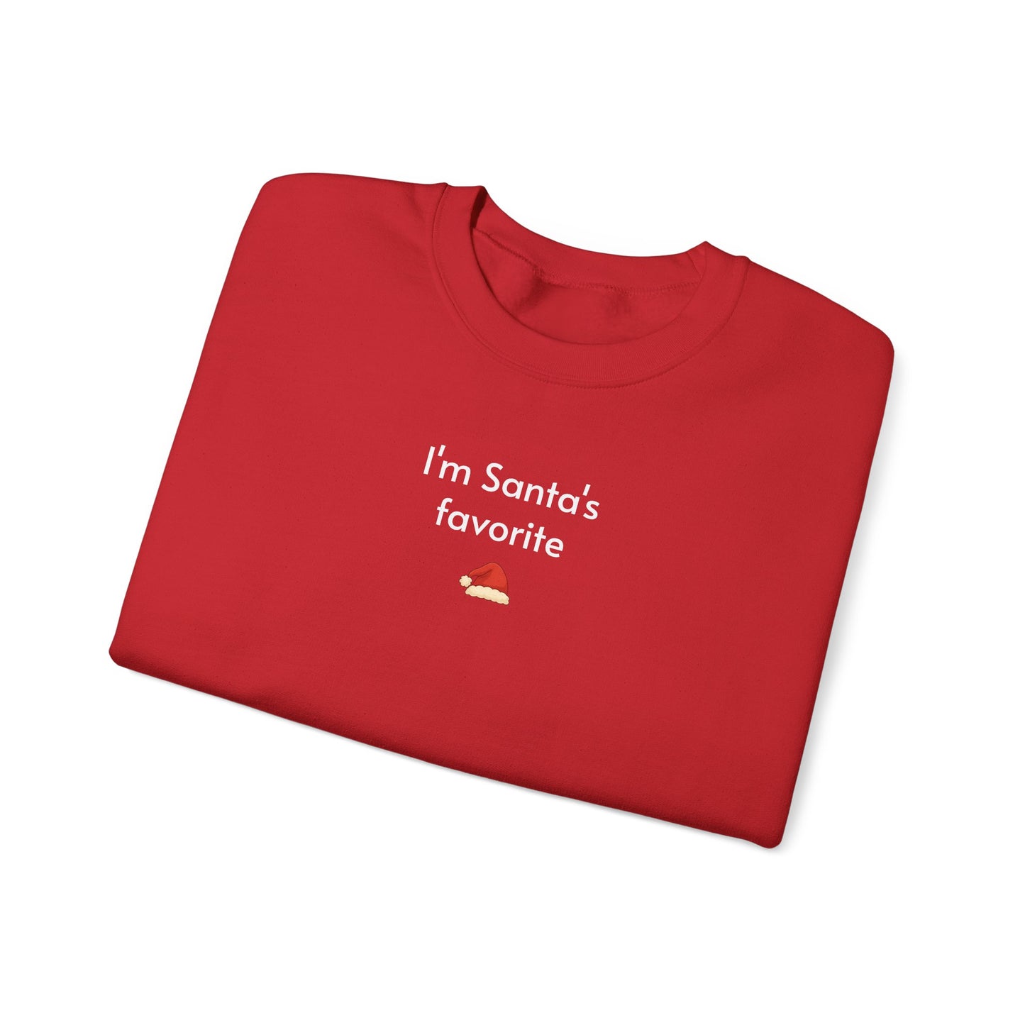 I'm Santa's Favorite Minimalist Style Sweatshirt