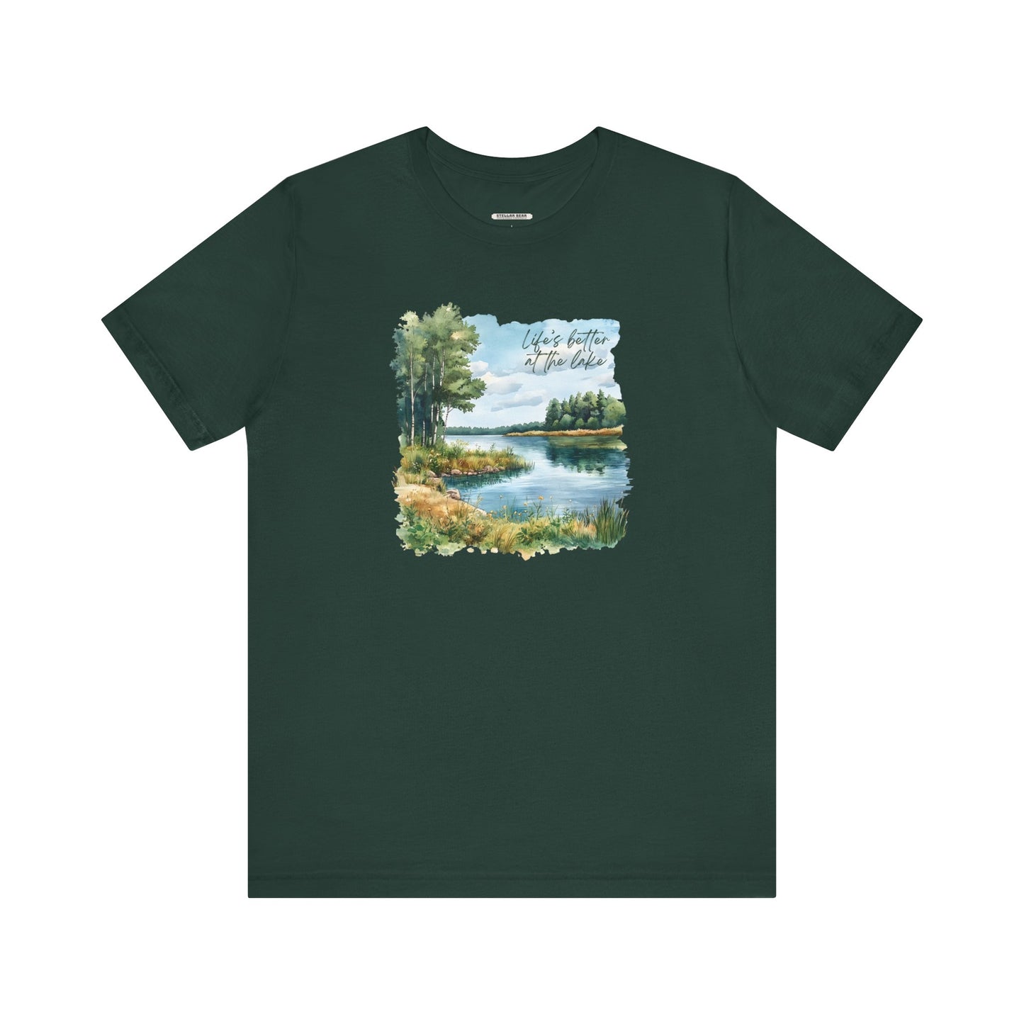 Life's Better at the Lake,  Spring Trees Graphic T-Shirt