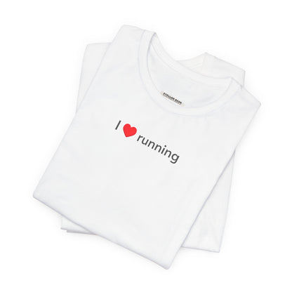 I Love Running Minimalist Style T-Shirt