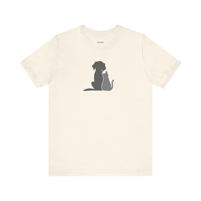 Dog and Cat • Sitting Graphic T-Shirt