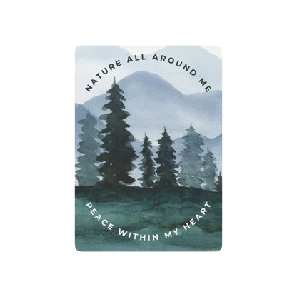 Nature All Around Me, Peace Within My Heart Playing Cards