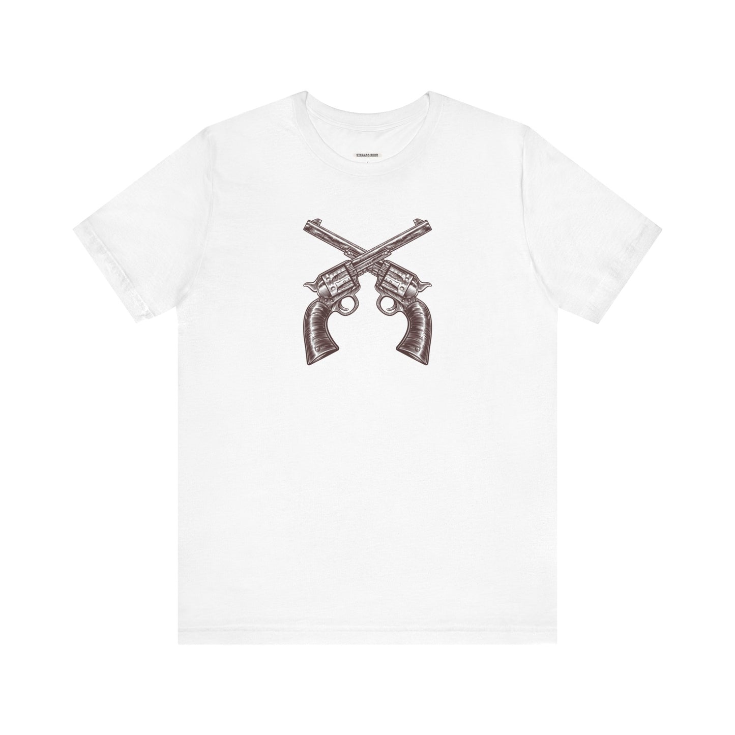 Pistols Crossed Vintage Objects Graphic T-Shirt