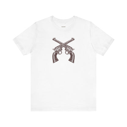 Pistols Crossed Vintage Objects Graphic T-Shirt