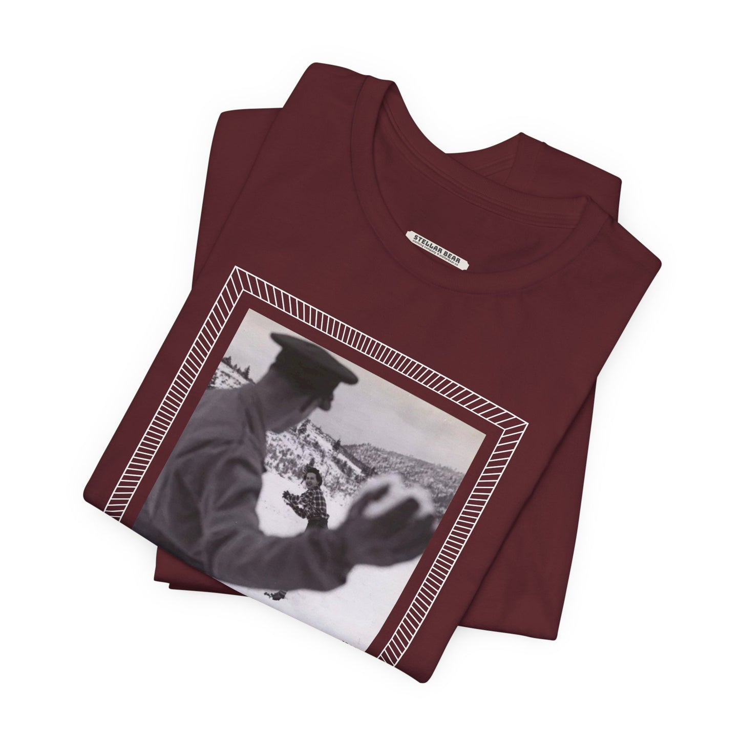 Snowball Fight, Marines, 1940 Vintage Graphic T-Shirt