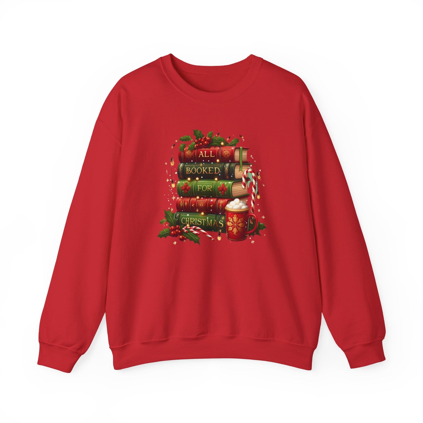 All Booked for Christmas Graphic Sweatshirt