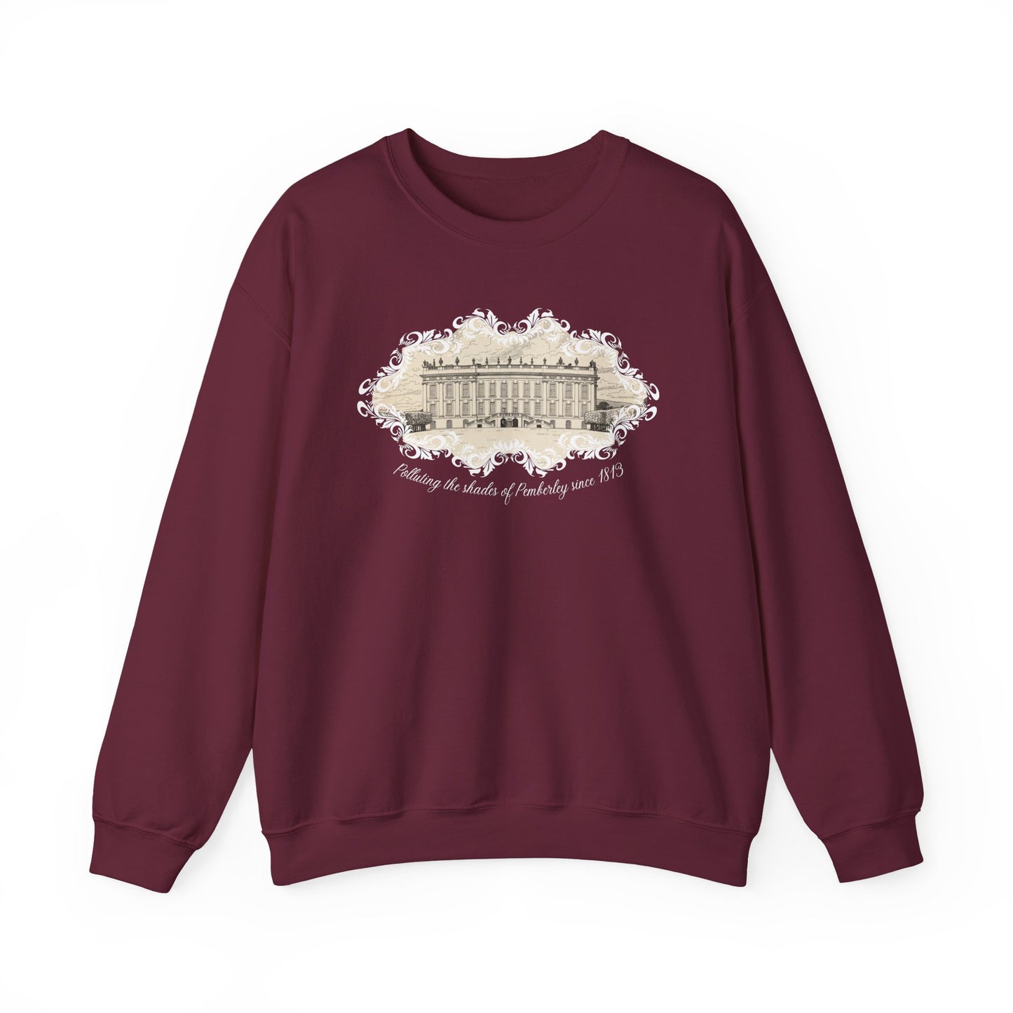 Polluting the Shades of Pemberley since 1813 Vintage Graphic Sweatshirt (Jane Austen)