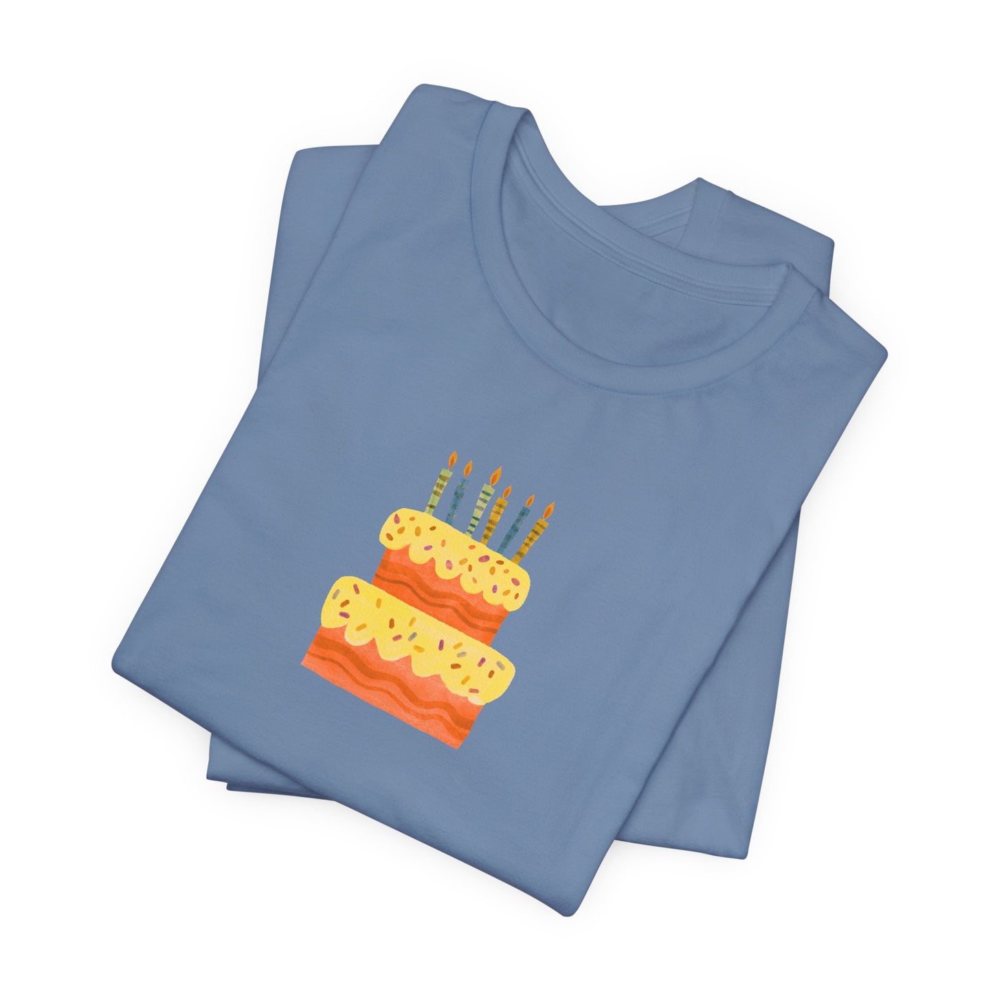 Birthday Cake Graphic T-Shirt