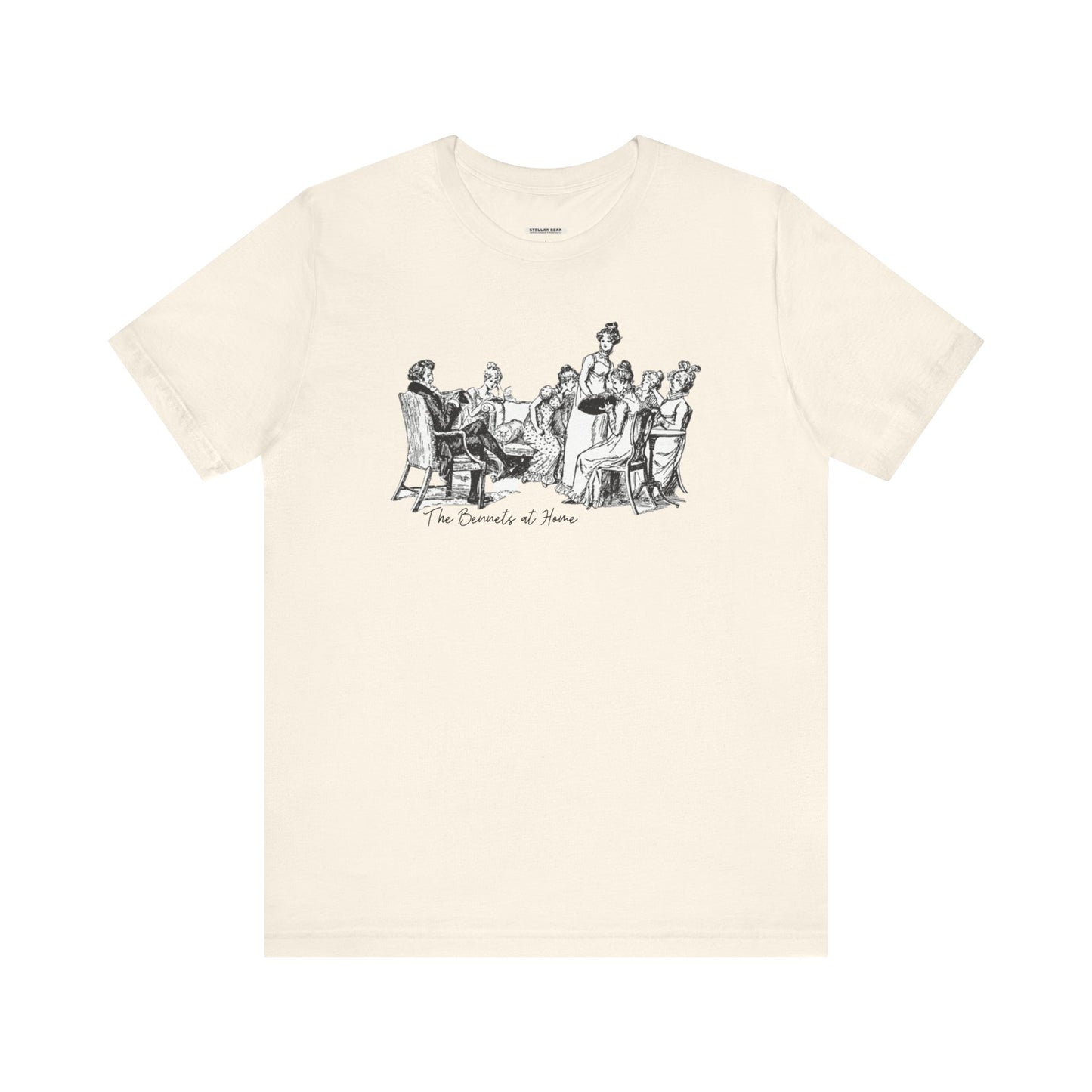 The Bennets at Home, Illustration 1894 Vintage Graphic T-Shirt (Jane Austen)
