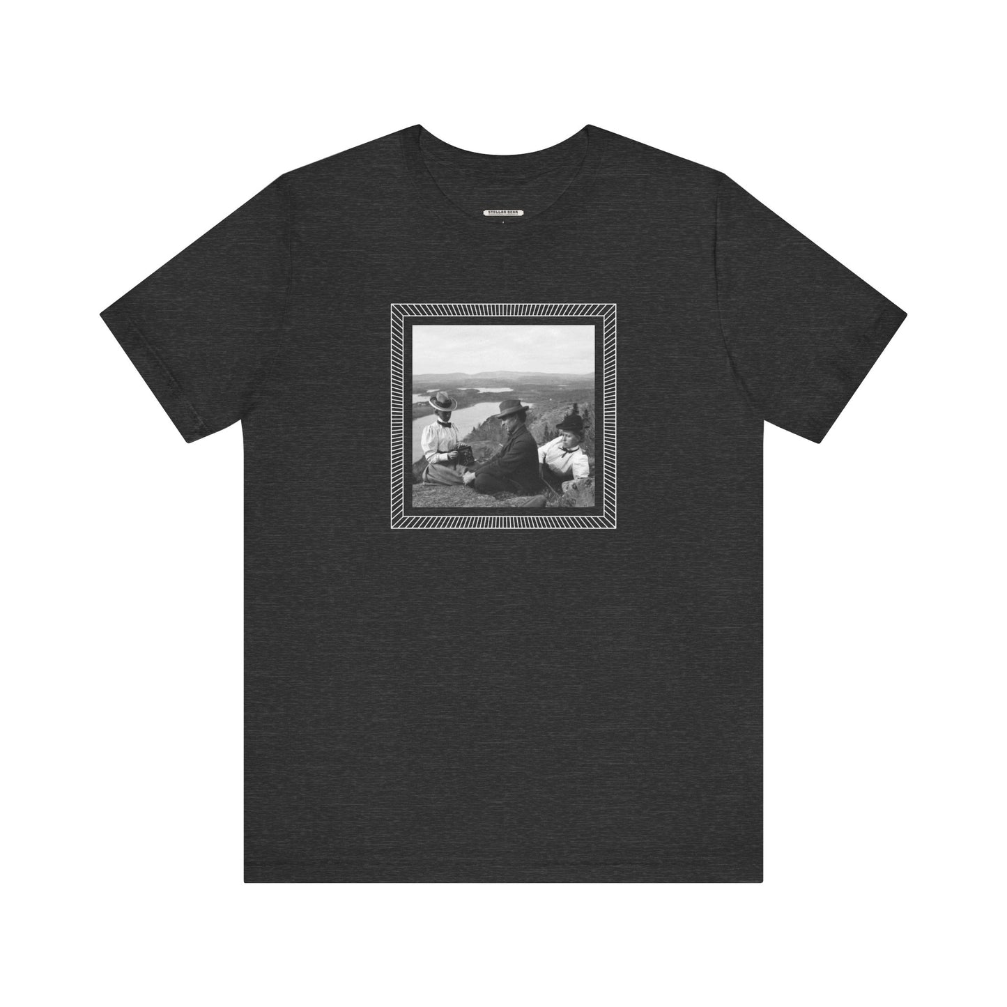 Friends on a Hill with a Camera 1899 Vintage Graphic T-Shirt
