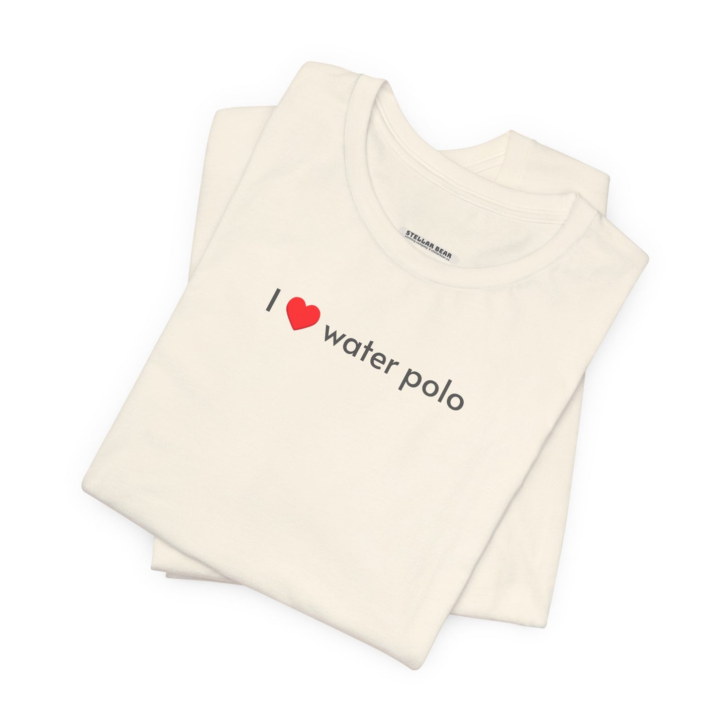 I Love Water Polo Minimalist Style T-Shirt