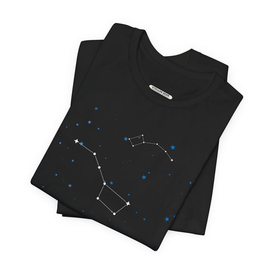 Big Dipper & Little Dipper Asterisms Constellation Graphic T-Shirt