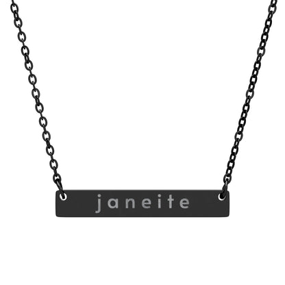 Janeite Bar Necklace