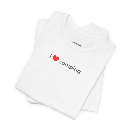 I Love Camping Minimalist Style T-Shirt