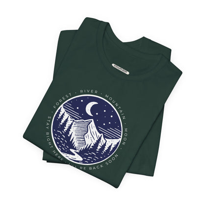 Forest River Mountain Moon Graphic T-Shirt