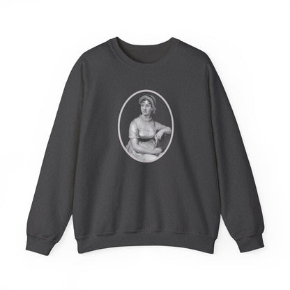 Jane Austen Portrait Vintage Graphic Sweatshirt