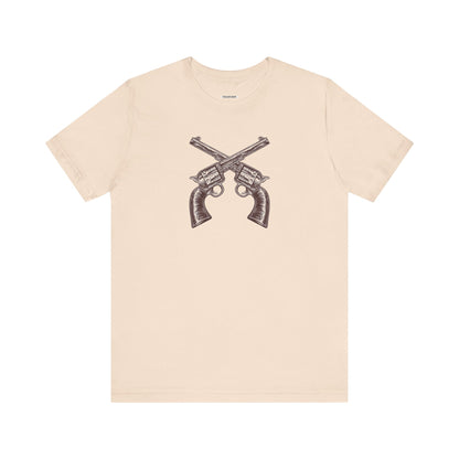 Pistols Crossed Vintage Objects Graphic T-Shirt