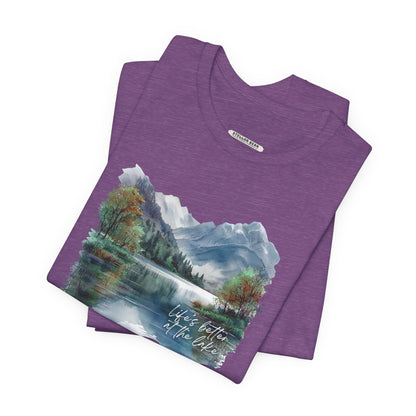 Life's Better at the Lake, Fall Trees Graphic T-Shirt