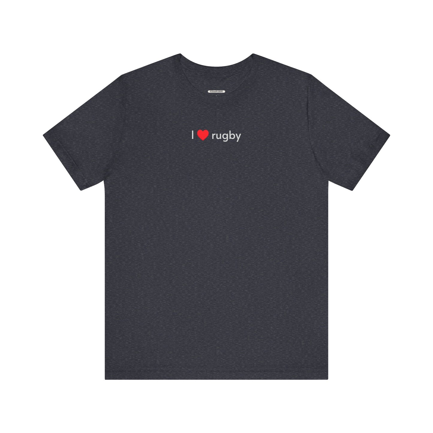 I Love Rugby Minimalist Style T-Shirt