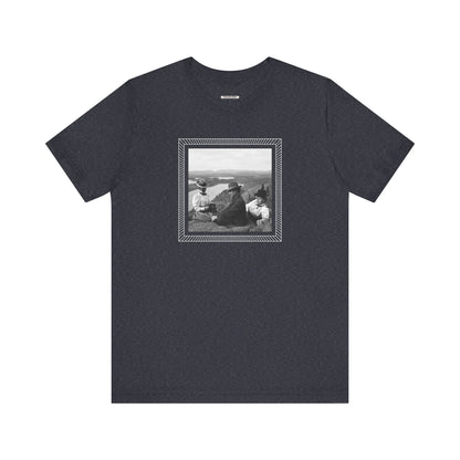 Friends on a Hill with a Camera 1899 Vintage Graphic T-Shirt