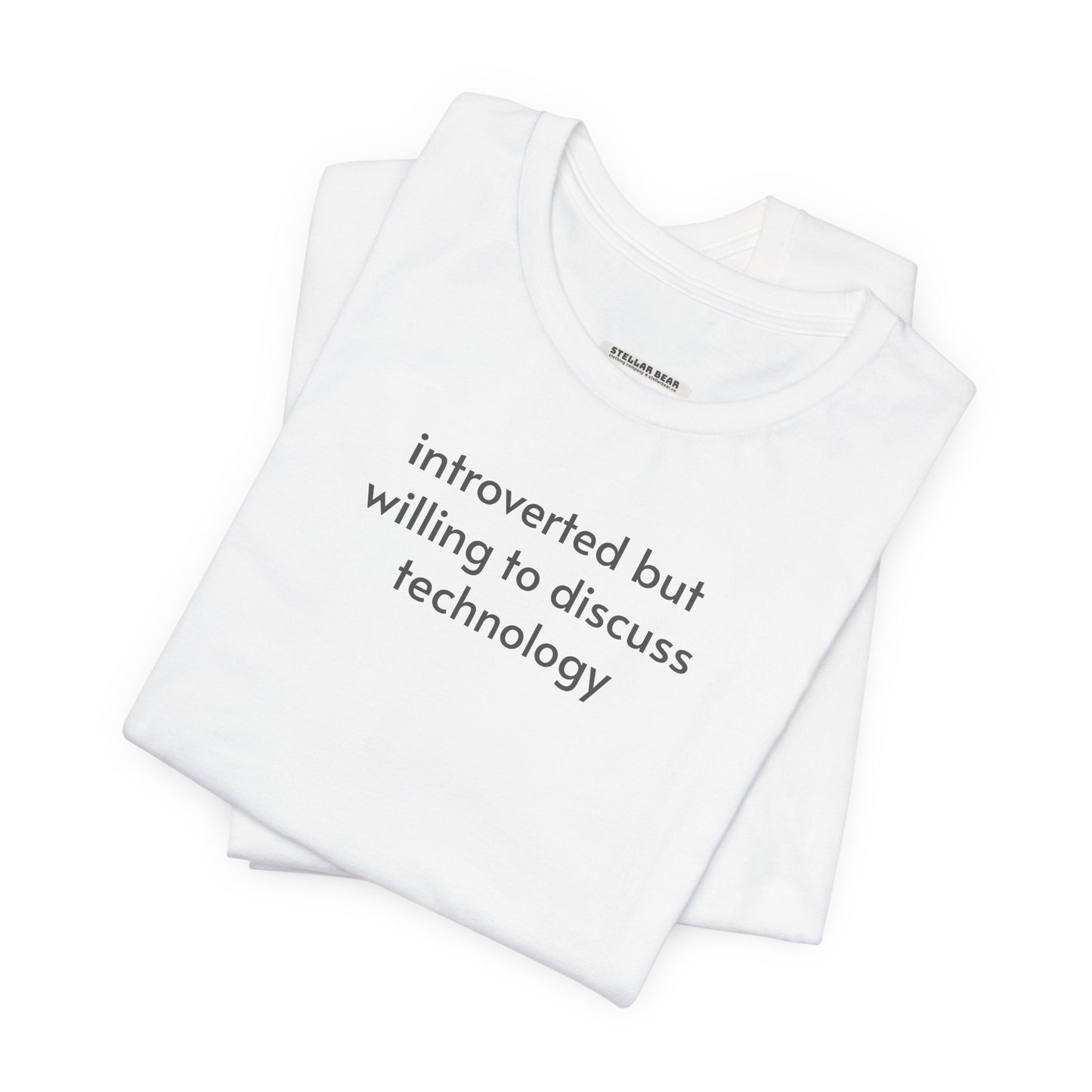 Introverted but Willing to Discuss Technology Minimalist Style T-Shirt