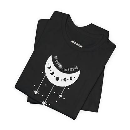 All Glowing All Knowing Moon Graphic T-Shirt