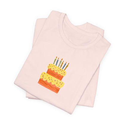 Birthday Cake Graphic T-Shirt
