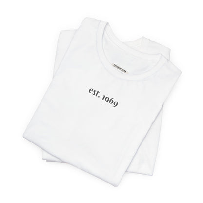 Est. (Personalized Year) Birthday Minimalist Style T-Shirt