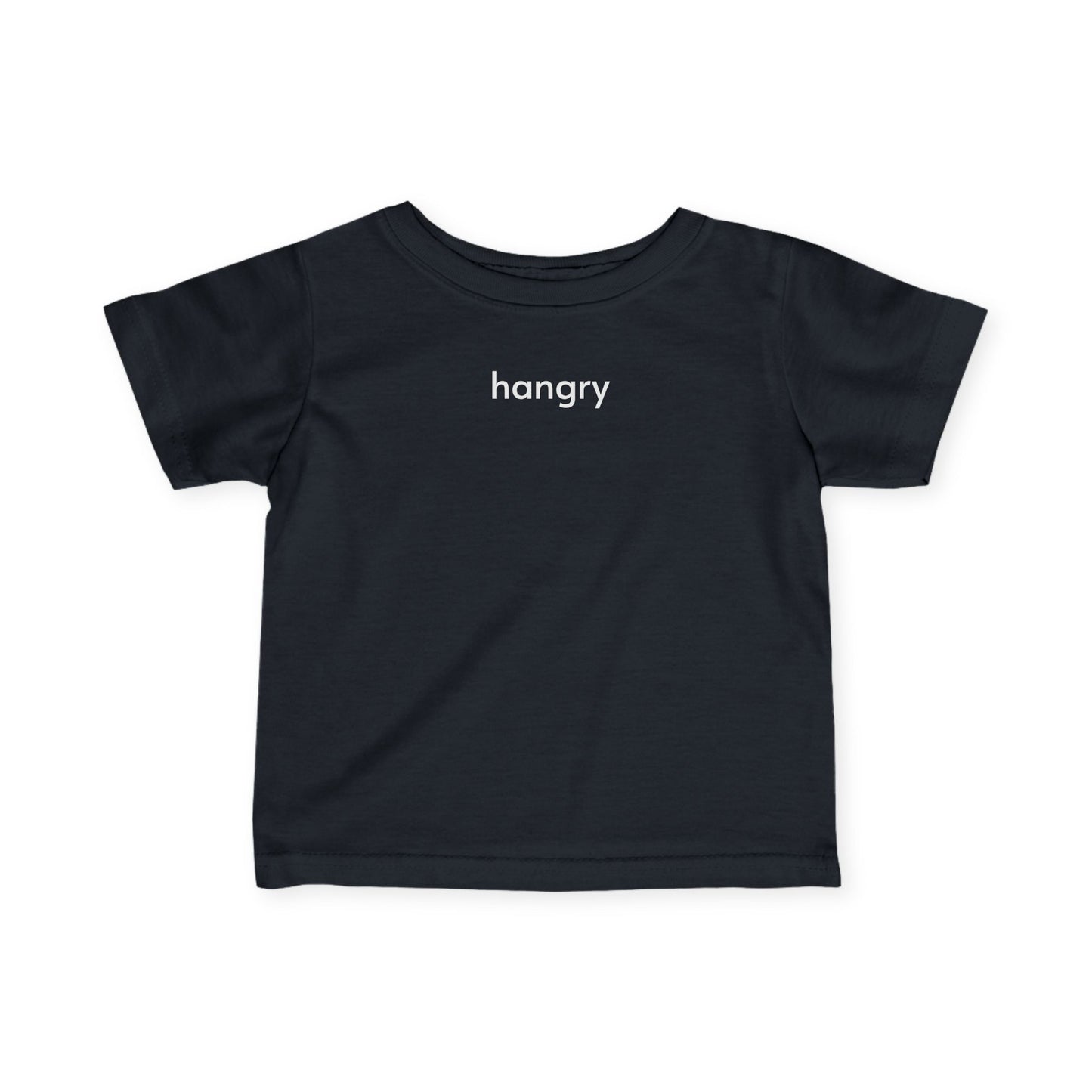 Hangry (Hungry + Angry) Baby/Toddler Minimalist Style T-Shirt