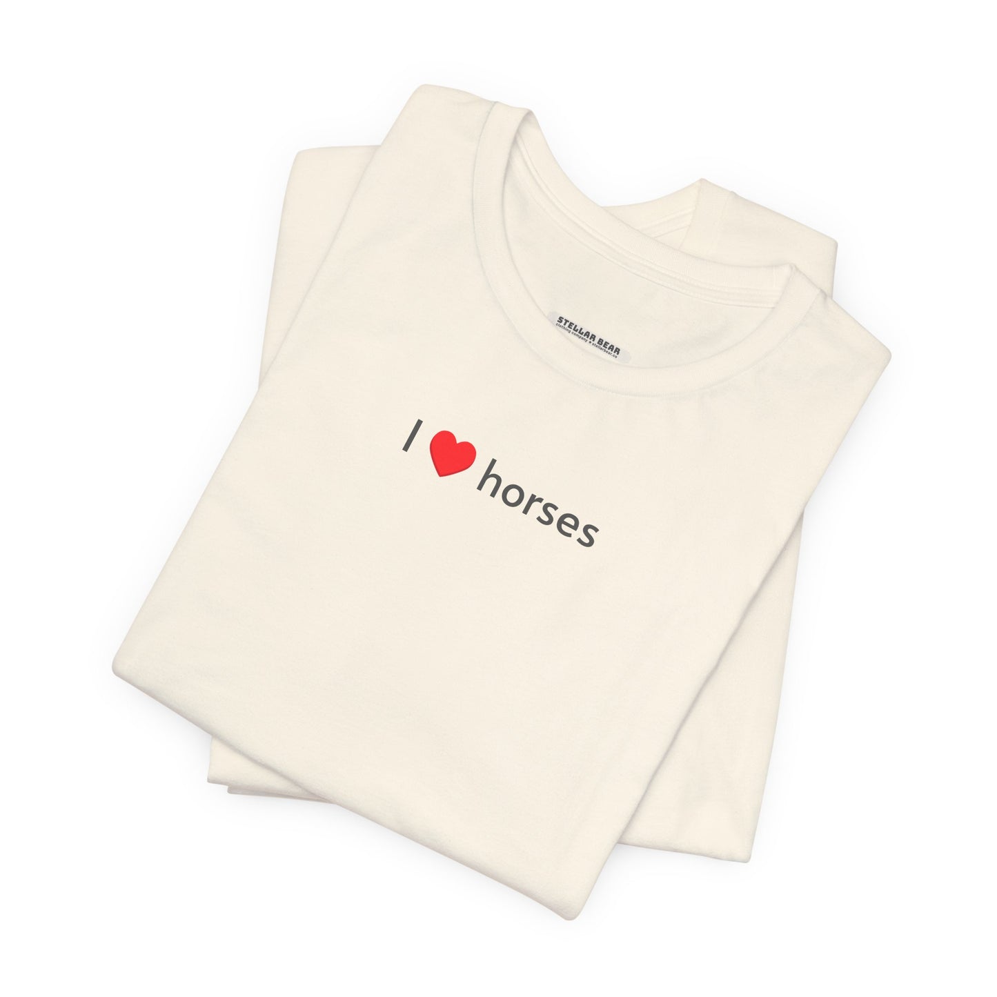 I Love Horses Minimalist Style T-Shirt