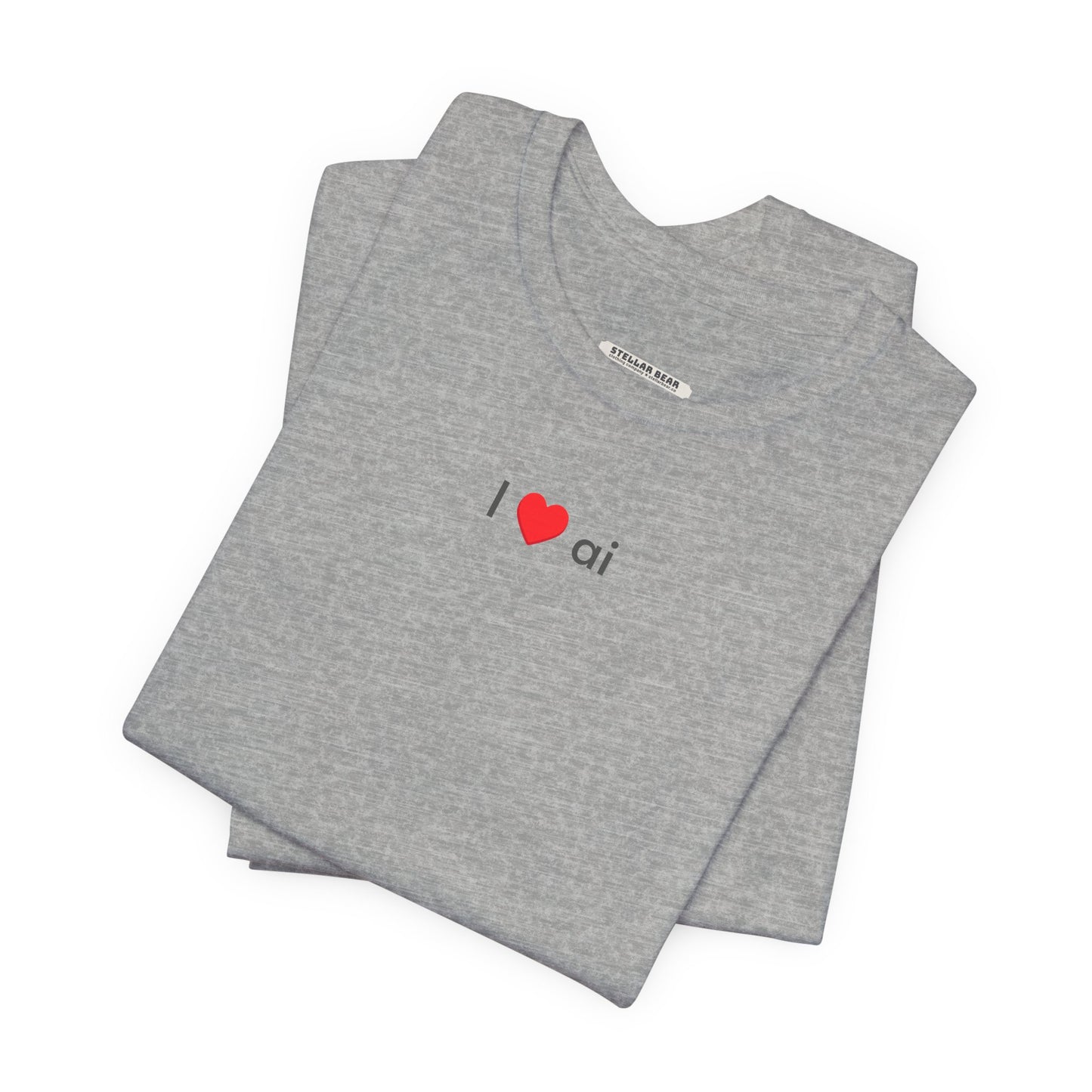 I Love AI Minimalist Style T-Shirt